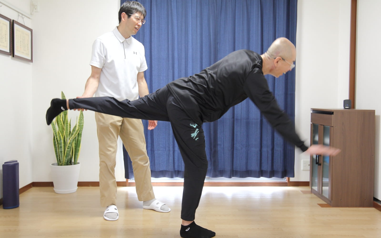 バランスのコンディショニングをする佐野市かみおか治療院